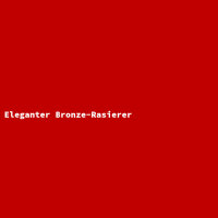 Eleganter Bronze-Rasierer