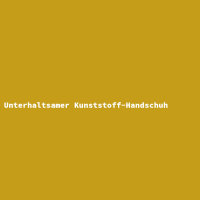 Unterhaltsamer Kunststoff-Handschuh