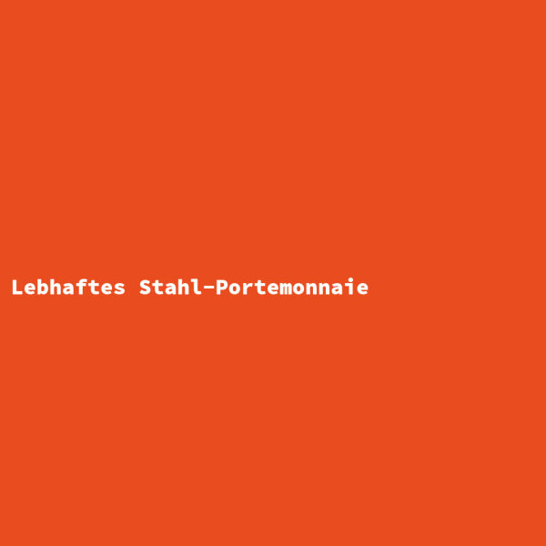 Lebhaftes Stahl-Portemonnaie