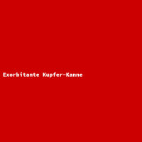 Exorbitante Kupfer-Kanne