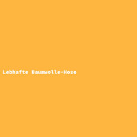 Lebhafte Baumwolle-Hose