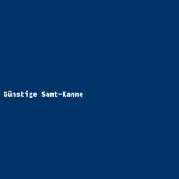 Günstige Samt-Kanne
