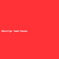 Günstige Samt-Kanne